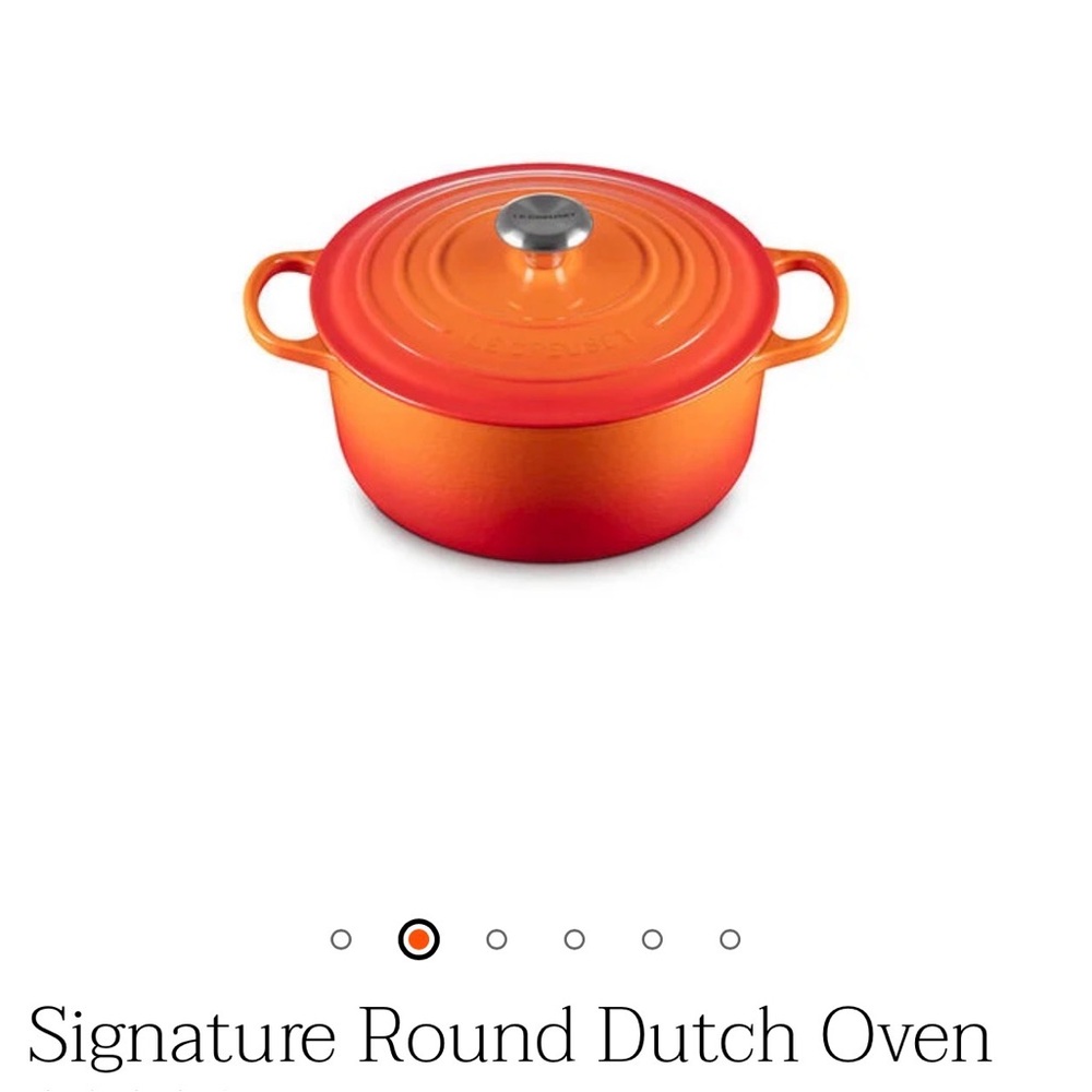 Le Creuset Flame Cast Iron Dutch Oven - Picture 2 of 5